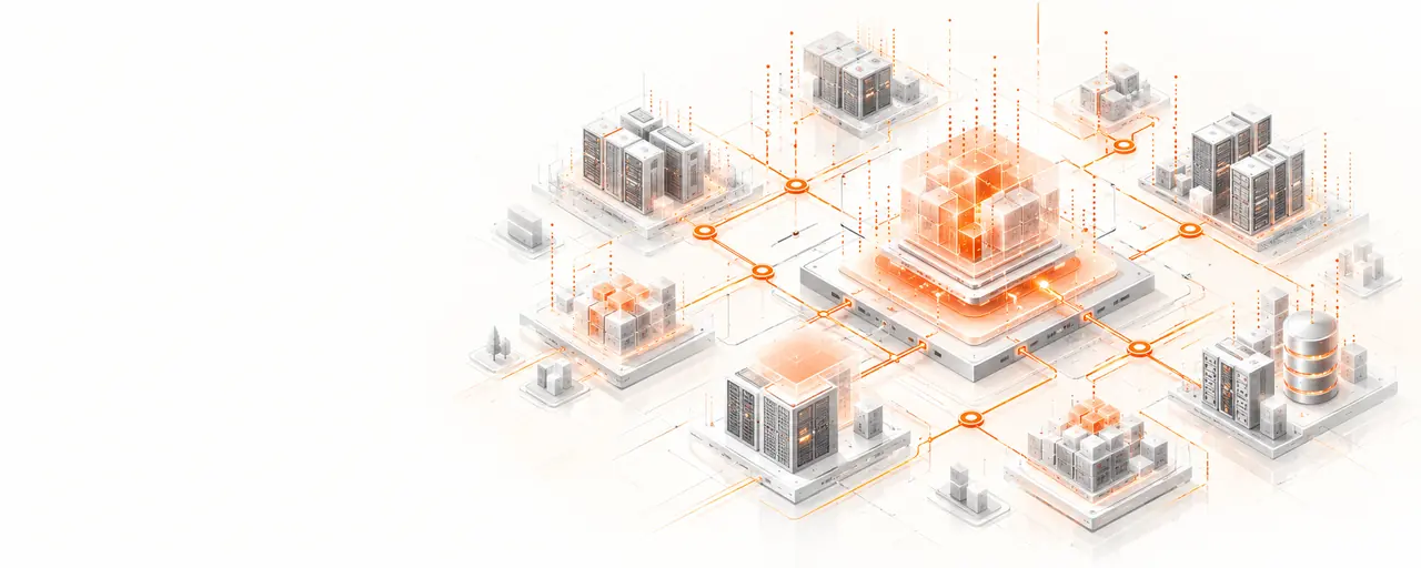 Illustration of a data platform connecting enterprise systems.